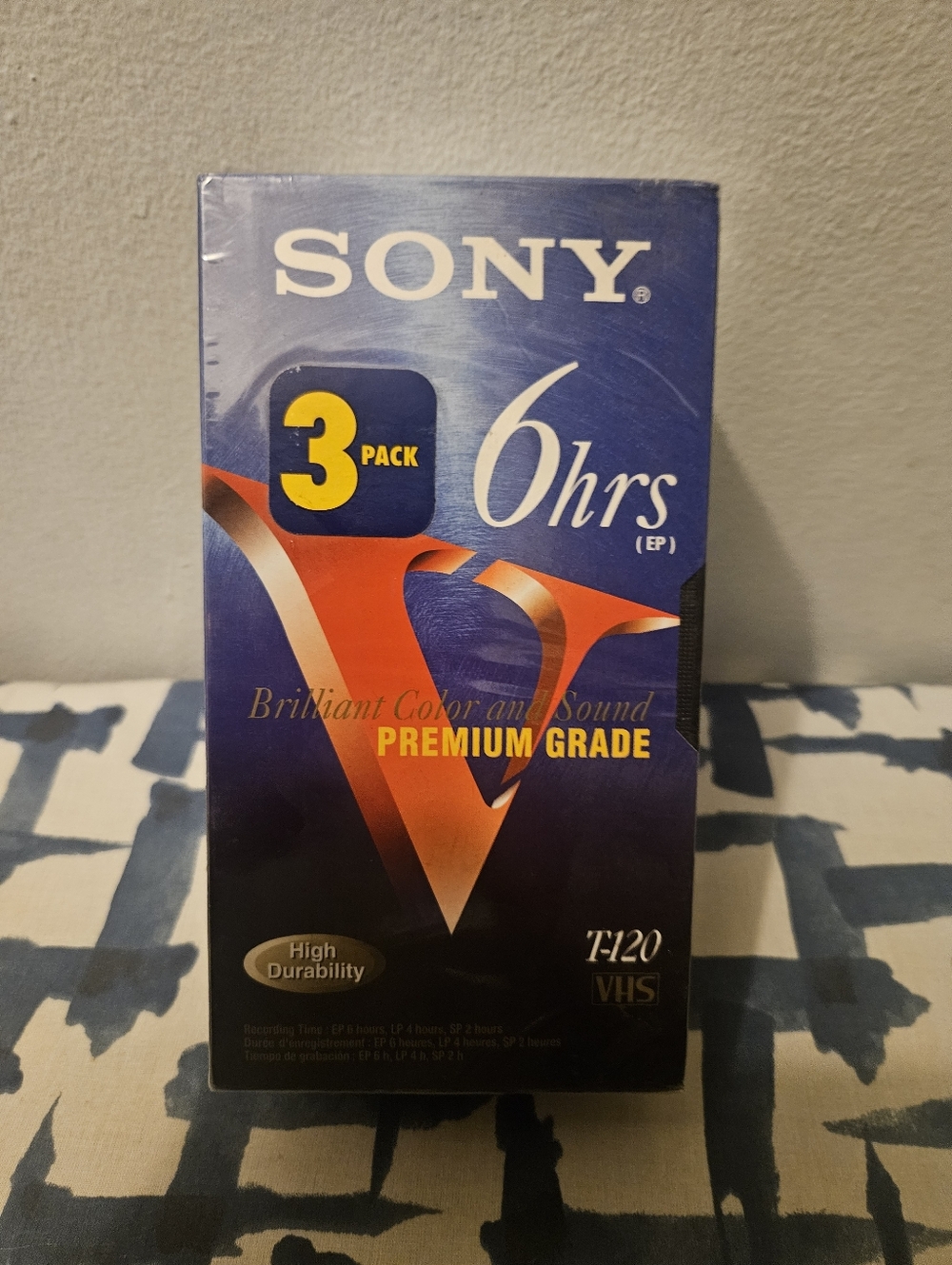 VHS 3 Pack 6 Hours T-120 *BRAND NEW*